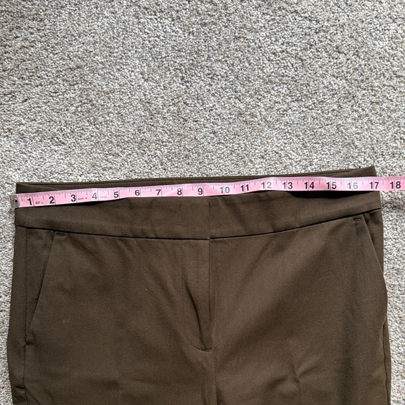 LOFT Women's Brown High Rise Flare Pants - Picture 4 of 5